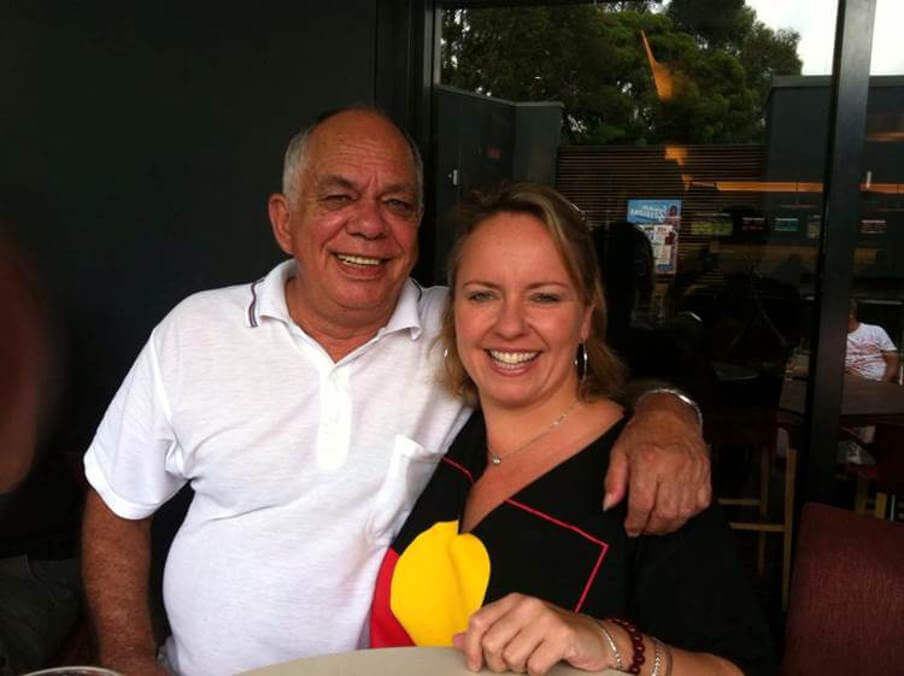 Dharawal elder John Foster and his daughter Shannon Foster.