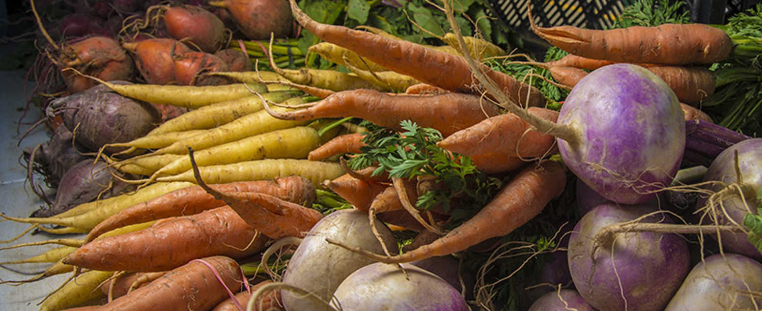 radish carrots close up 