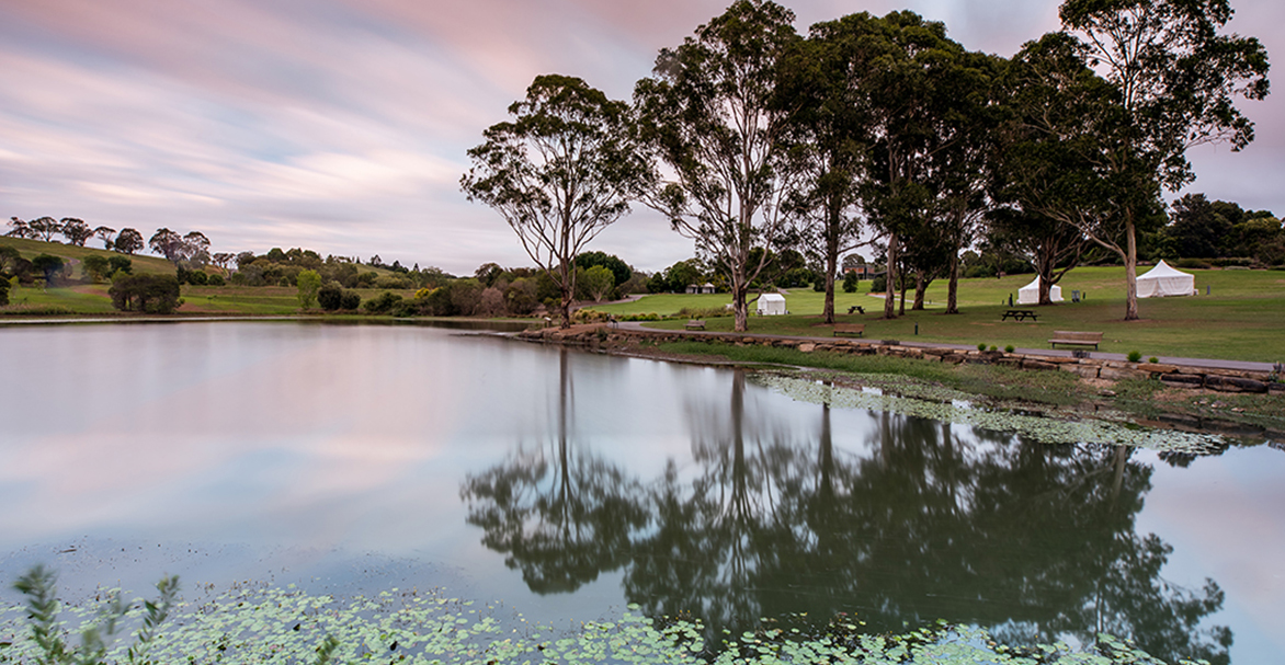 Lake at sunset