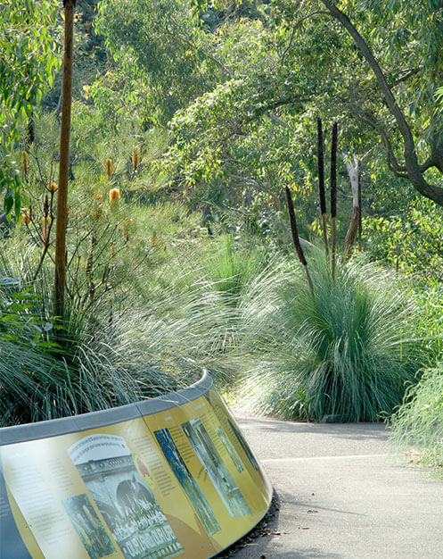 The path through the Cadi Jam Ora Garden