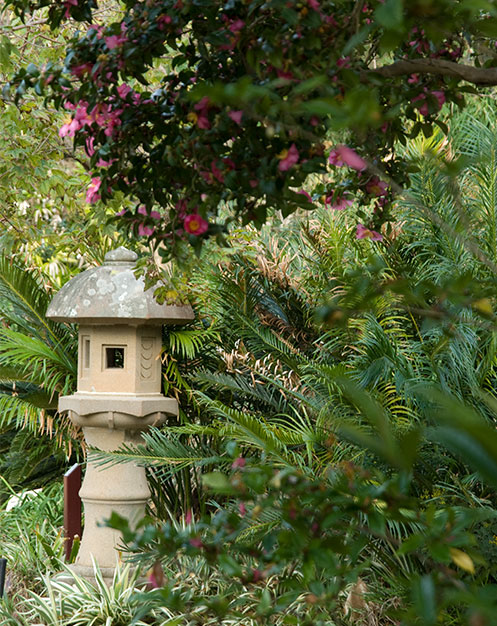 Stone lantern in the HSBC Oriental Garden