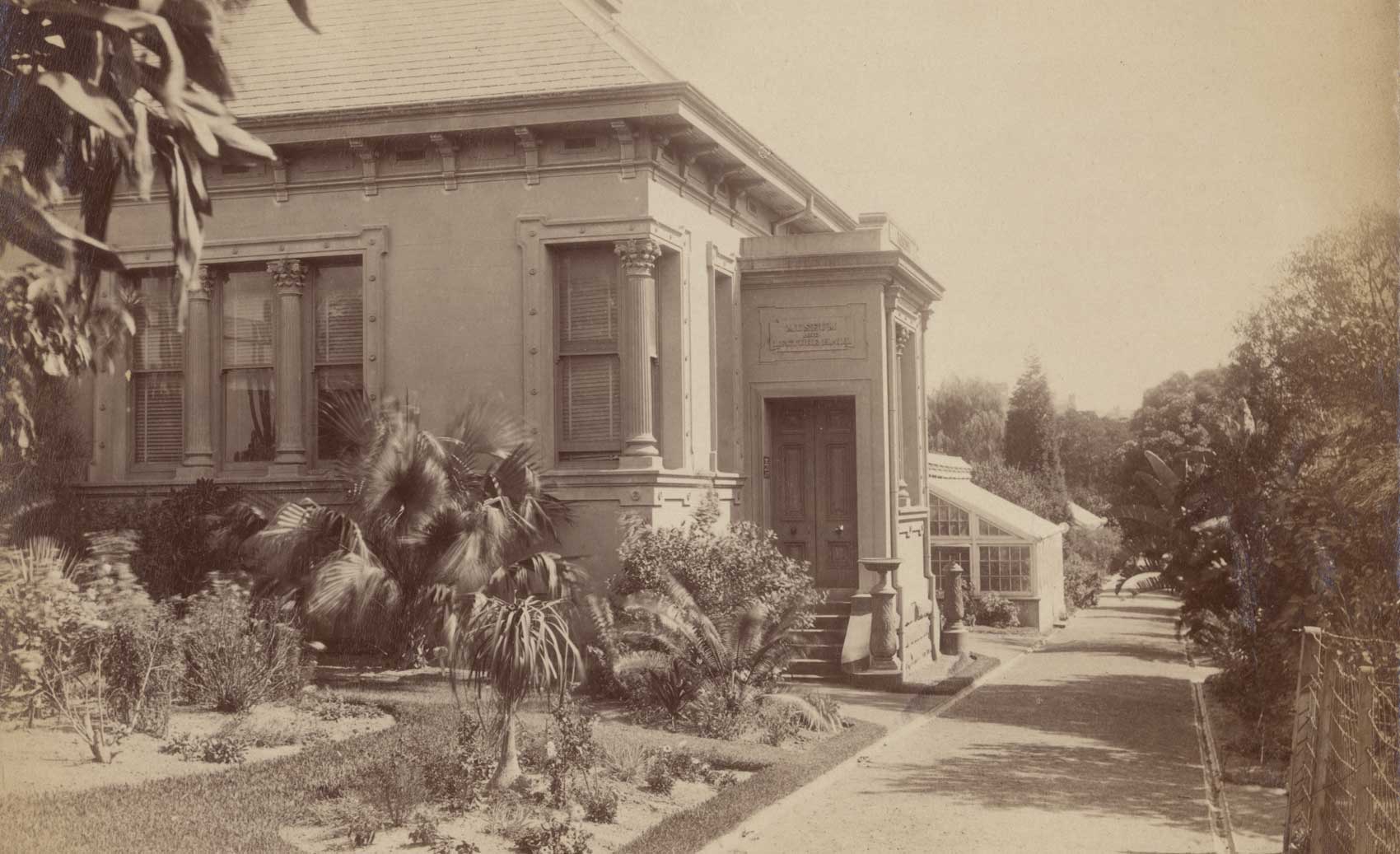 The original location of the National Herbarium of NSW circa 1890