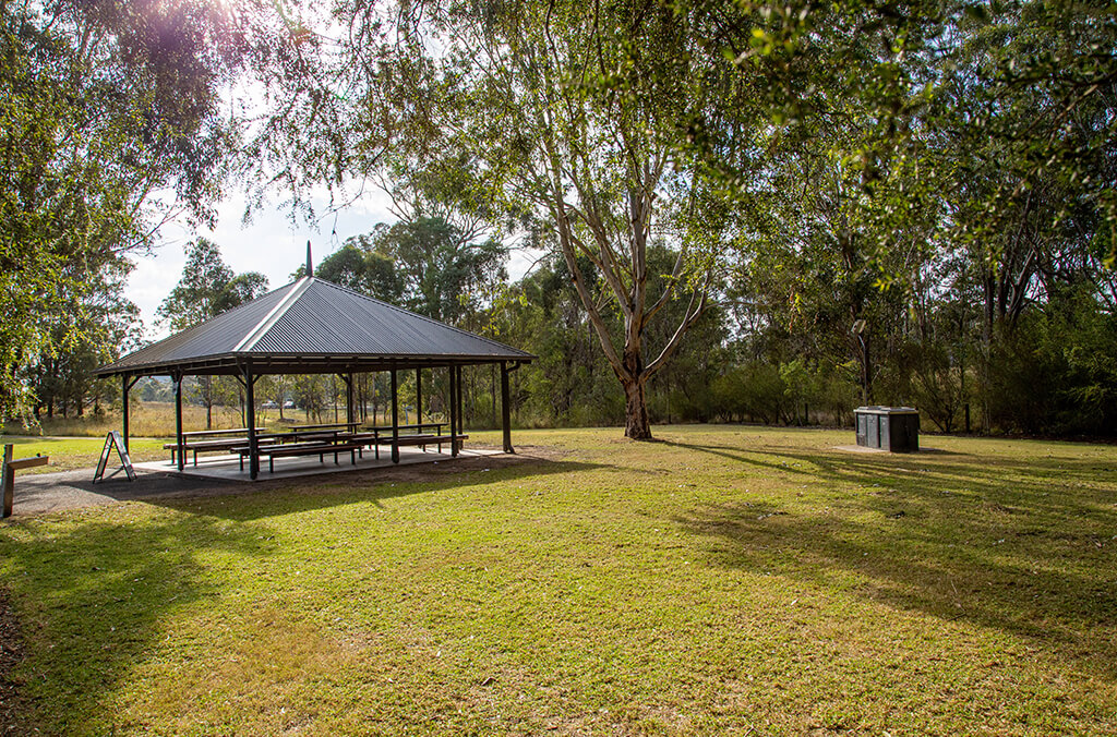 Picnic shelter at Australian Botanic Garden Mount Annan