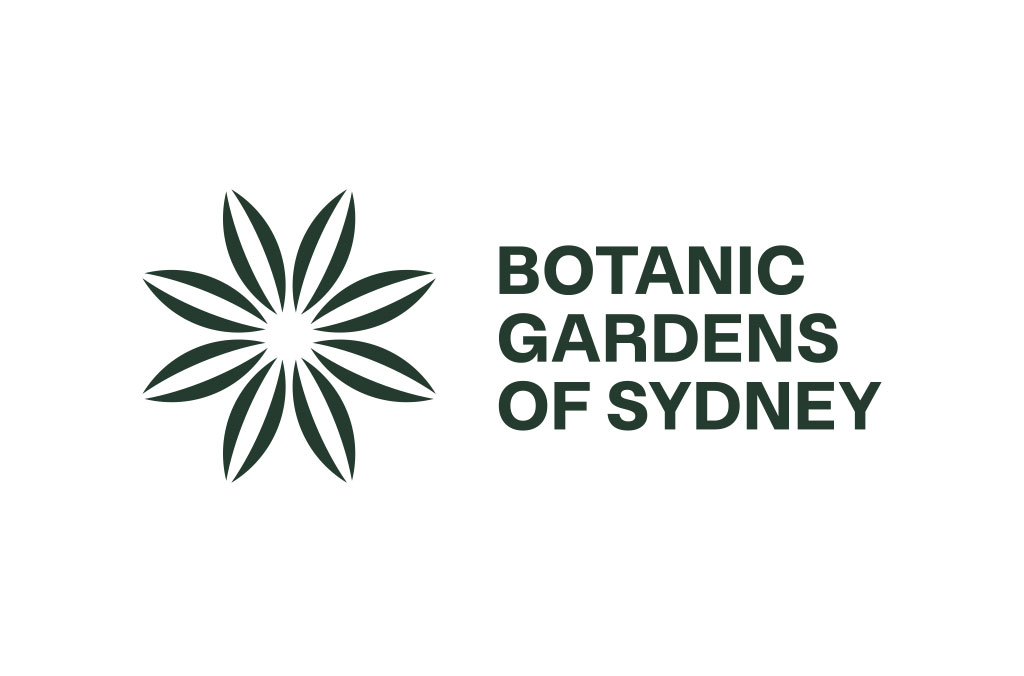 Botanic Gardens of Sydney logo (inline green dark)
