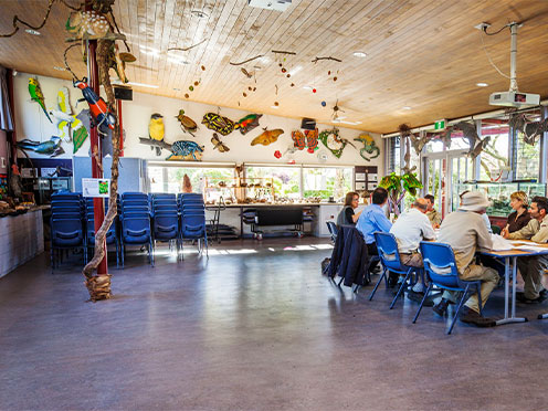 Inside of the Education Centre at the Blue Mountains Botanic Garden Mount Tomah