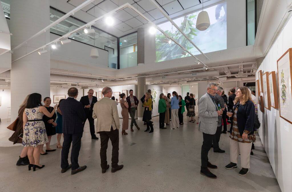 Guests at the launch of the Garden Gallery