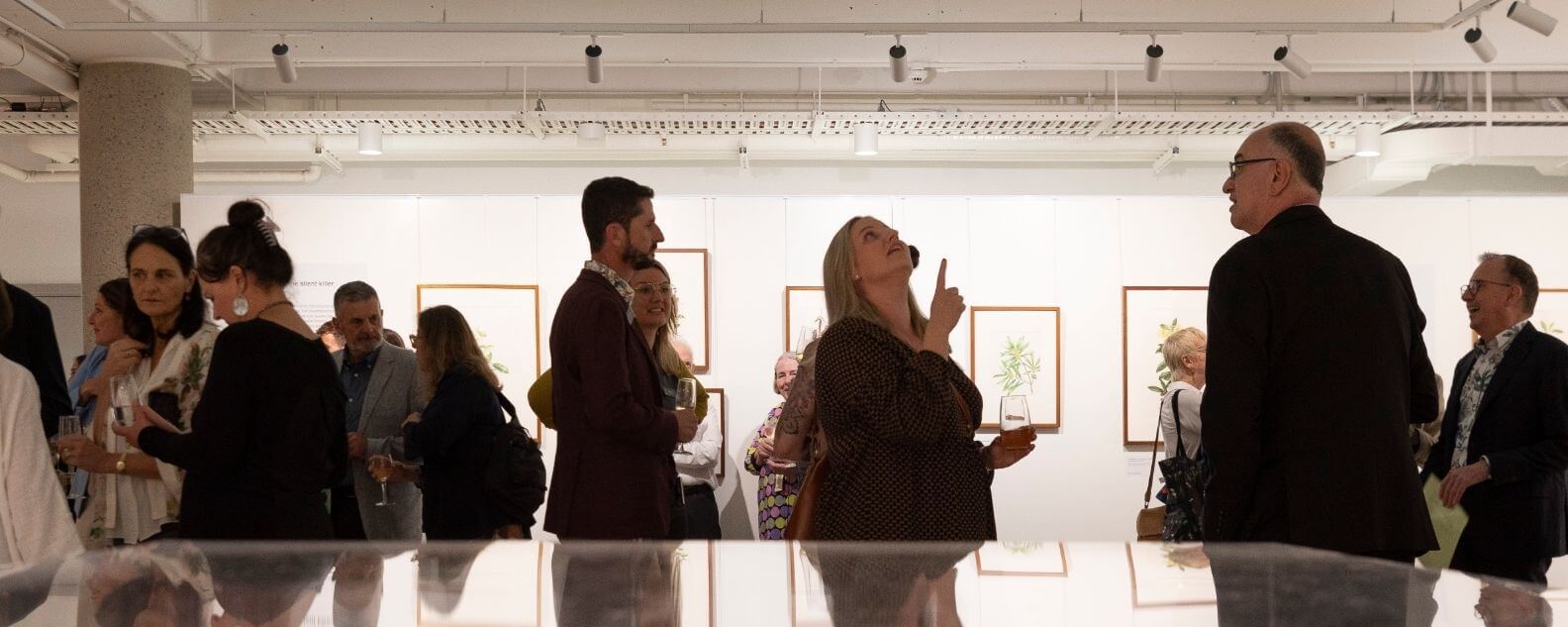 Guests at the launch of the Garden Gallery