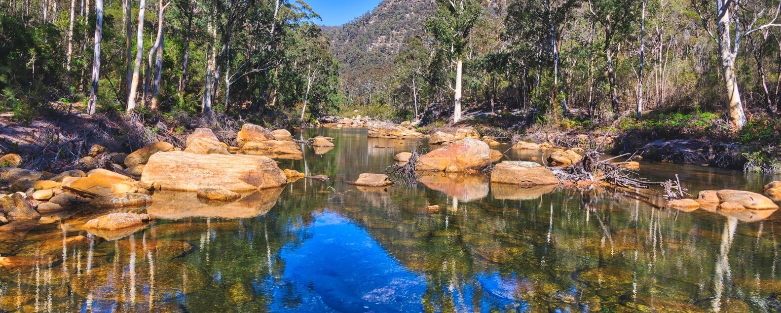 riverbed in Dharawal Country