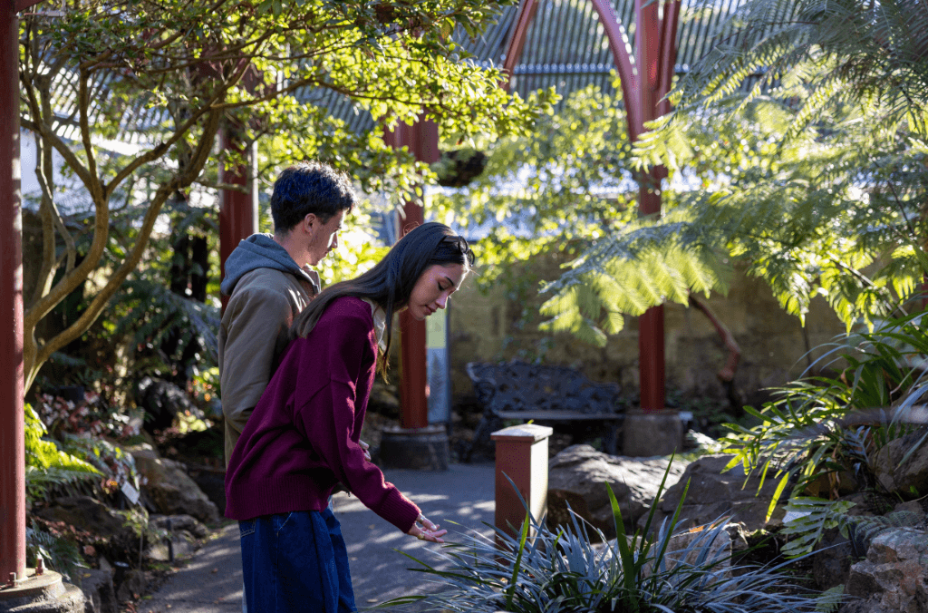 couple in the Fernery