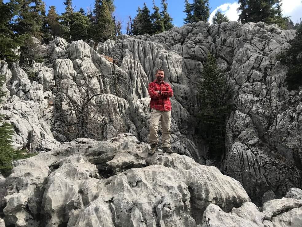 Mat Murray researching bulbs in the Taurus Mountains of Turkiye’