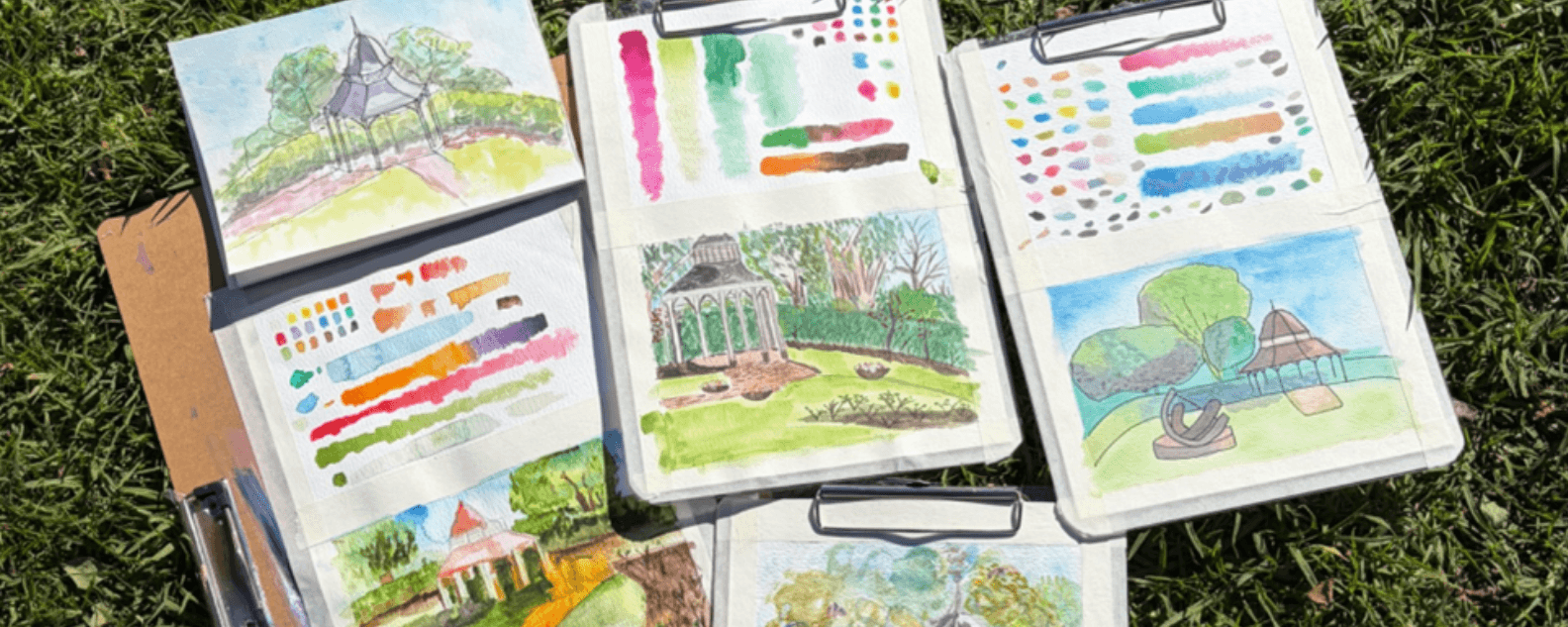 The art of seeing. Watercolour in the garden-F&F-Event-Banner- 1584x633