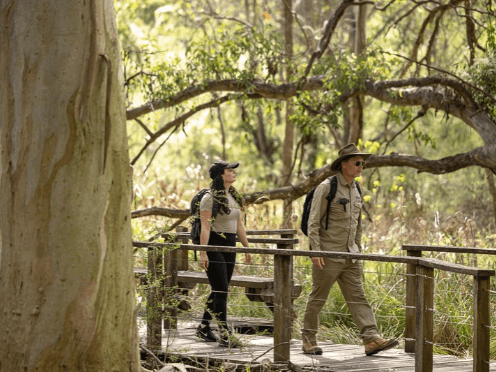 People walking in the Botanic Garden