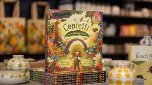 A children's book 'Confetti and the Rainbow Garden'