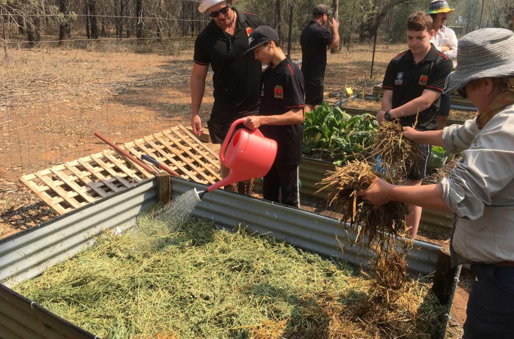 making layers planting 