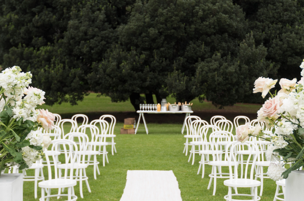 Wedding Ceremony at Mare & Foal Lawn