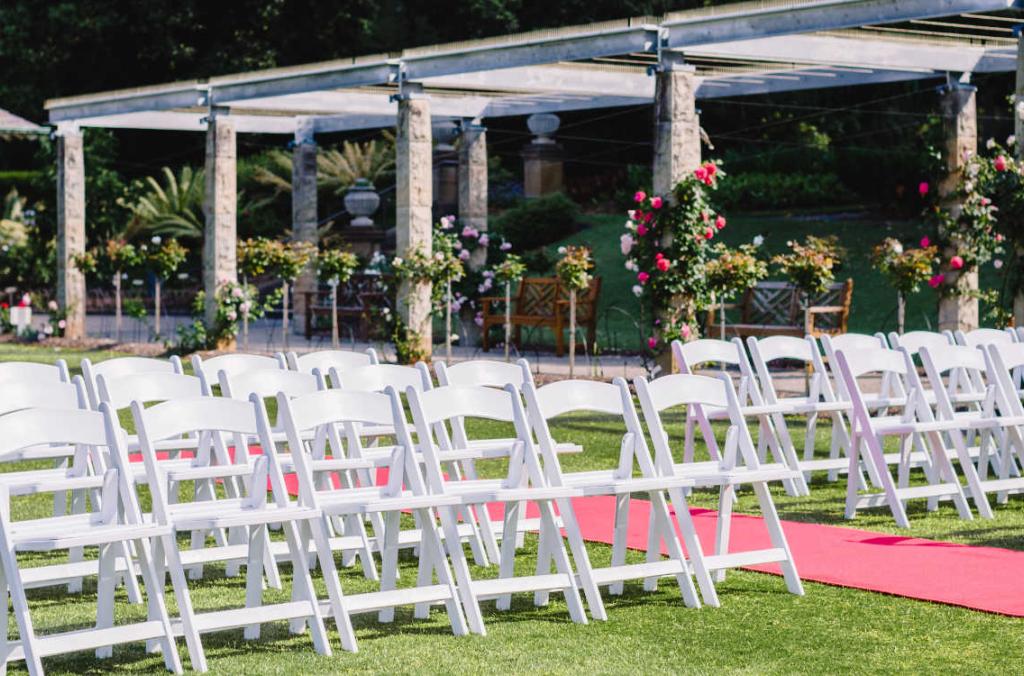 Rose Garden & Pavilion wedding ceremony