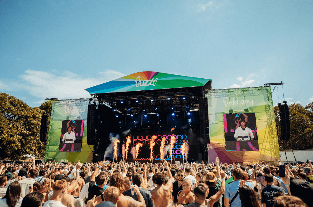 Field Day concert stage