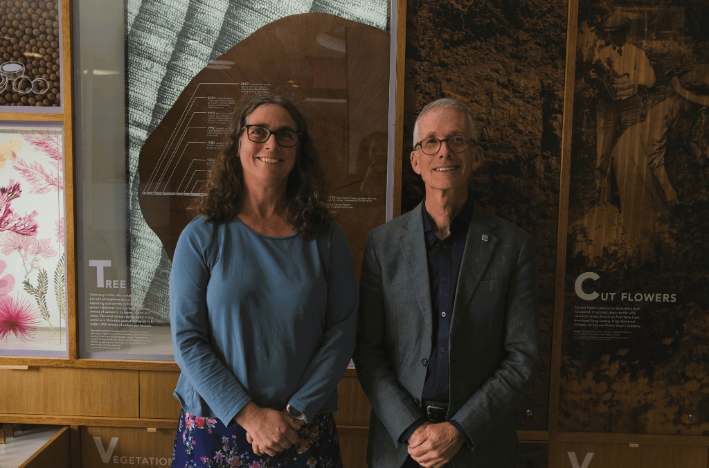 Professor Angela Moles & Tim Entwisle at Mount Annan